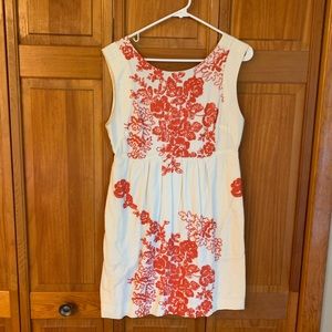 Floral embroidered dress